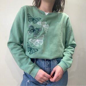 Vintage Sage Butterfly Sweatshirt